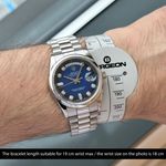 Rolex Day-Date 36 118209 (2006) - Blue dial 36 mm White Gold case (2/8)