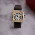 Cartier Santos 100 2878 (1904) - White dial 33 mm Steel case (1/8)