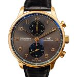 IWC Portuguese Chronograph IW371610 (2024) - Grijs wijzerplaat 41mm Roodgoud (1/3)