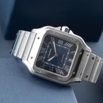 Cartier Santos WSSA0013 (Onbekend (willekeurig serienummer)) - Blauw wijzerplaat 40mm Staal (2/8)