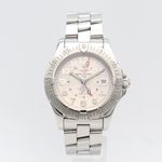 Breitling Colt GMT A32350 (Onbekend (willekeurig serienummer)) - Zilver wijzerplaat 40mm Staal (1/8)