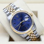 Rolex Datejust 36 16233 (1996) - Blauw wijzerplaat 36mm Goud/Staal (1/6)