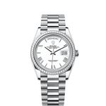 Rolex Day-Date 36 128396TBR (2025) - Wit wijzerplaat 36mm Platina (1/1)
