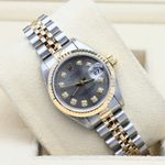 Rolex Lady-Datejust 69173 (1996) - Grijs wijzerplaat 26mm Goud/Staal (1/7)