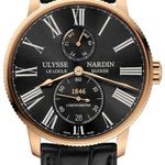 Ulysse Nardin Marine Torpilleur 1182-310/42 (2025) - Zwart wijzerplaat 43mm Roségoud (1/1)
