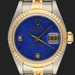 Rolex Lady-Datejust 79173 (2005) - Blauw wijzerplaat 26mm Goud/Staal (2/8)