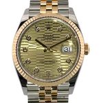 Rolex Datejust 36 126233 (2023) - Gold dial 36 mm Gold/Steel case (1/8)