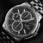 Maurice Lacroix Pontos Chronographe PT6178/88 (2006) - Black dial 44 mm Steel case (3/7)