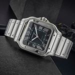 Cartier Santos WSSA0062 (Onbekend (willekeurig serienummer)) - Groen wijzerplaat 40mm Staal (2/8)