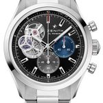 Zenith El Primero Chronomaster 03.3300.3604/21.M3300 (2026) - Zwart wijzerplaat 40mm Staal (1/1)