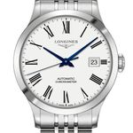 Longines Record L2.820.4.11.6 (2026) - White dial 39 mm Steel case (1/1)