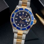 Rolex Submariner Date 16613 BLACK TIFFANY TRITIUM (Unknown (random serial)) - Blue dial 40 mm Steel case (3/8)