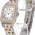 Cartier Panthère W25028B6 (Unknown (random serial)) - White dial 36 mm Gold/Steel case (3/5)