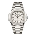 Patek Philippe Nautilus 5711/1A-011 (2015) - Wit wijzerplaat 40mm Staal (1/1)