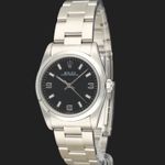 Rolex Oyster Perpetual 31 77080 (2007) - Black dial 31 mm Steel case (1/8)