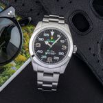 Rolex Air-King 116900 (Onbekend (willekeurig serienummer)) - Zwart wijzerplaat 40mm Staal (1/8)