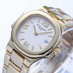 Patek Philippe Nautilus 4700 (2007) - White dial 29 mm Yellow Gold case (2/8)