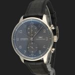 IWC Portuguese Chronograph IW371431 (2016) - Grey dial 41 mm White Gold case (1/8)