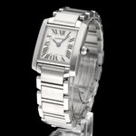 Cartier Tank Française 2384 (2006) - White dial 20 mm Steel case (2/8)