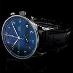 IWC Portuguese Chronograph IW371606 (2020) - Blue dial 41 mm Steel case (4/8)