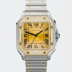 Cartier Santos W3SA0007 (2024) - Goud wijzerplaat 42mm Goud/Staal (1/7)