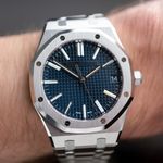 Audemars Piguet Royal Oak Selfwinding 15510ST.OO.1320ST.06 (2026) - Blue dial 41 mm Steel case (7/8)
