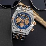 Breitling Chronomat 44 IB0110 (2020) - Zwart wijzerplaat 44mm Goud/Staal (1/8)