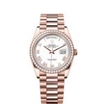 Rolex Day-Date 36 128345RBR (2024) - White dial 36 mm Rose Gold case (1/1)