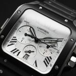 Cartier Santos WSSA0017 (Onbekend (willekeurig serienummer)) - Wit wijzerplaat 43mm Staal (3/5)
