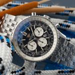 Breitling Navitimer A41322 (2003) - Zwart wijzerplaat 42mm Staal (2/8)