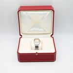 Cartier Santos Galbée 2423 (Unknown (random serial)) - White dial 24 mm Gold/Steel case (2/9)