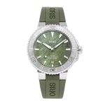 Oris Aquis 01 733 7766 4187-Set (2024) - Groen wijzerplaat 42mm Staal (3/3)