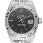 Rolex Lady-Datejust 69174 (1990) - Zwart wijzerplaat 26mm Staal (1/8)