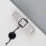 Cartier Santos Galbée 2319 (Onbekend (willekeurig serienummer)) - Zilver wijzerplaat 29mm Staal (2/8)