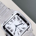 Cartier Santos WSSA0029 (2026) - Silver dial 35 mm Steel case (4/8)