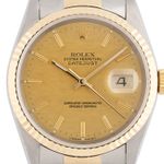 Rolex Datejust 36 16233 (1989) - Champagne dial 36 mm Gold/Steel case (2/5)