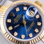 Rolex Lady-Datejust 69173 (1987) - Blue dial 26 mm Gold/Steel case (2/8)