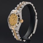 Rolex Lady-Datejust 69173 (1985) - Champagne wijzerplaat 26mm Goud/Staal (4/8)