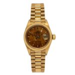 Rolex Lady-Datejust 6917 (1980) - Brown dial 26 mm Yellow Gold case (1/4)