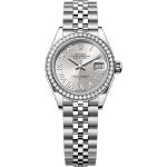 Rolex Lady-Datejust 279384RBR (2025) - Zilver wijzerplaat 28mm Staal (1/1)