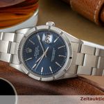 Rolex Oyster Perpetual Date 115210 (2002) - Blue dial 34 mm Steel case (2/8)