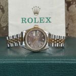 Rolex Lady-Datejust 69173 (1989) - Grey dial 26 mm Gold/Steel case (2/8)