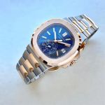 Patek Philippe Nautilus 5980/1AR-001 (2024) - Blauw wijzerplaat 41mm Staal (2/5)