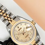 Rolex Lady-Datejust 69173 (1986) - Champagne wijzerplaat 26mm Goud/Staal (3/8)