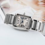 Cartier Tank Française W50012S3 (2005) - Zilver wijzerplaat 20mm Witgoud (2/8)