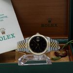 Rolex Datejust 36 16233 (2002) - Zwart wijzerplaat 36mm Goud/Staal (3/7)