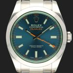 Rolex Milgauss 116400GV (2020) - Blue dial 40 mm Steel case (2/8)
