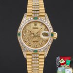 Rolex Lady-Datejust 69178 (1989) - Champagne dial 26 mm Yellow Gold case (1/8)