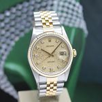 Rolex Datejust 36 16233 (1996) - Champagne dial 36 mm Gold/Steel case (7/8)