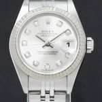 Rolex Lady-Datejust 79174 (2005) - Zilver wijzerplaat 26mm Staal (1/7)